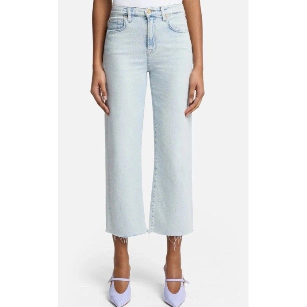 NWT 7 For All Mankind Women’s Cropped Alexa High Rise Jeans Size 28